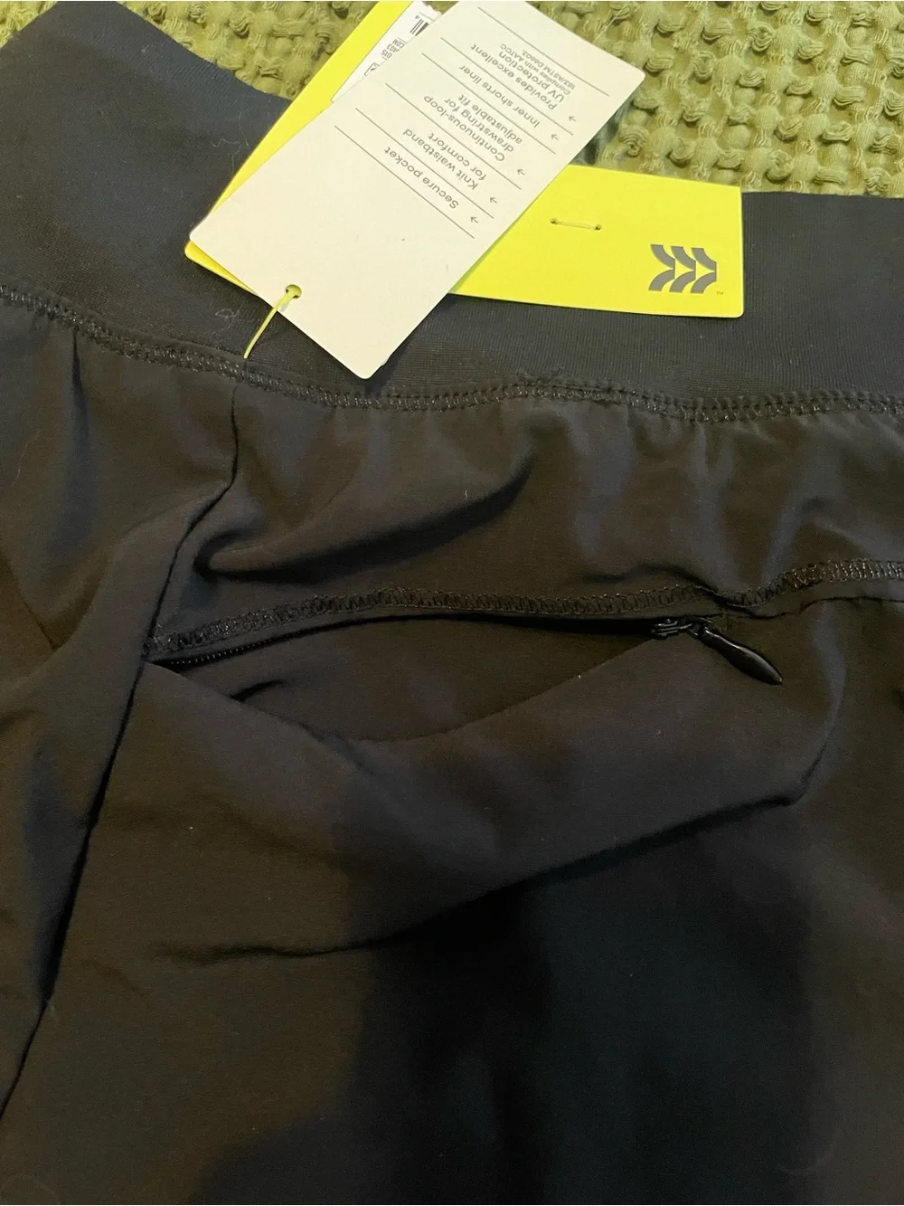 NWT All in Motion Girl's Black Athletic Skort